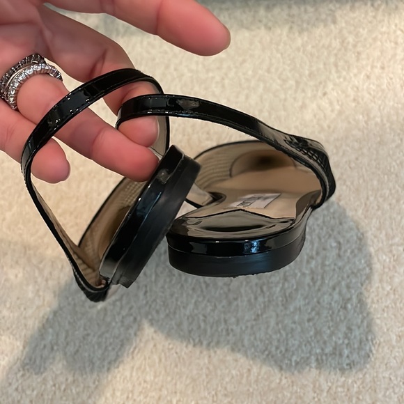 Jimmy Choo Fetto Point Toe Black Patent Leather & Mesh Flat - Picture 10 of 16